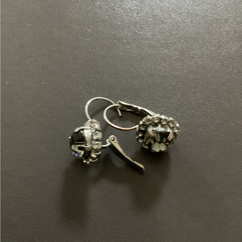 Sabika “black diamond” Crystal earrings